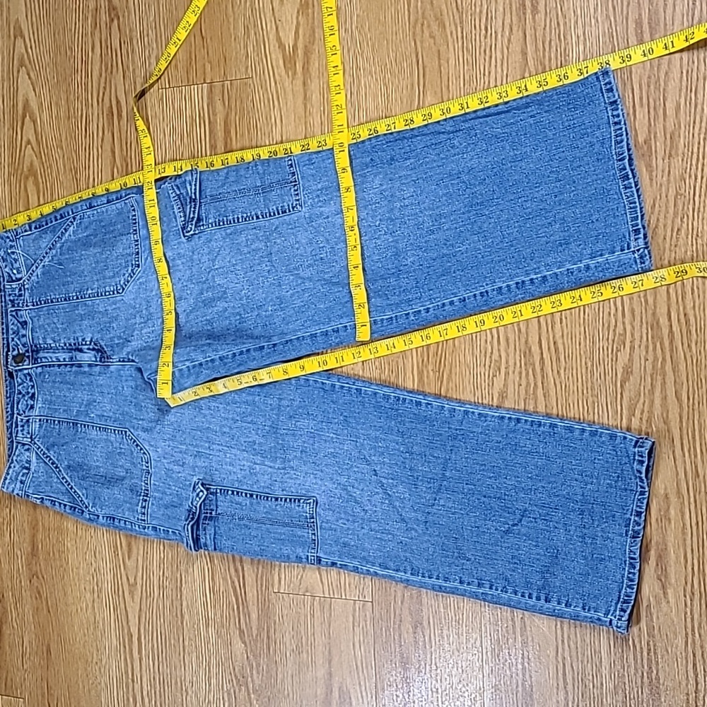 D.JEANS 12x28 WOMENS PRE-OWNED FADED WIDELEG DENIM JEANS